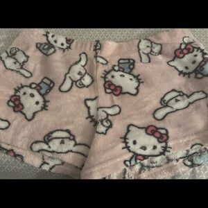 Hello Kitty Pink Fleece Kids Shorts